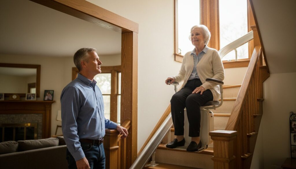 How to Convince Parents They Need a Stairlift: An Indiana Family Guide