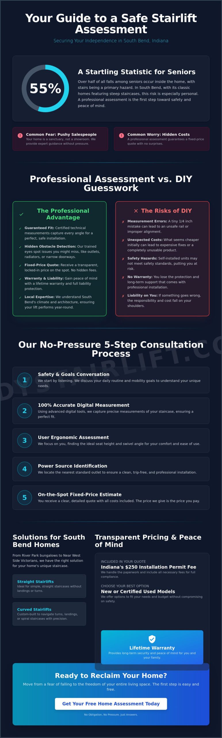 Stairlift Home Assessment in South Bend, Indiana: A Complete 2026 Guide