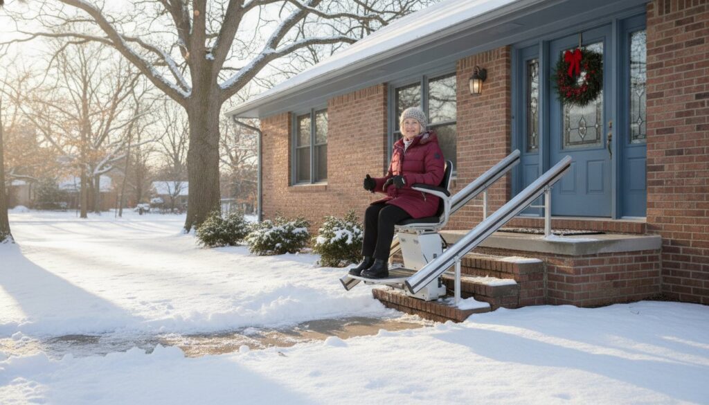 Outdoor Stairlift for Winter Weather: A Guide to Reliable Indiana Mobility